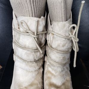 Marciano Guess Zebra Heeled Sock Boots